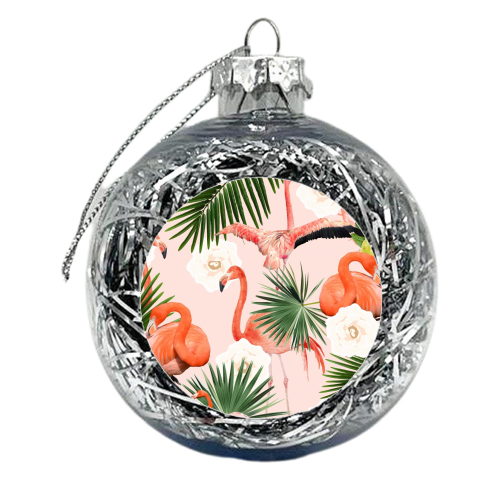 Flamingo Guava - xmas bauble by Uma Prabhakar Gokhale