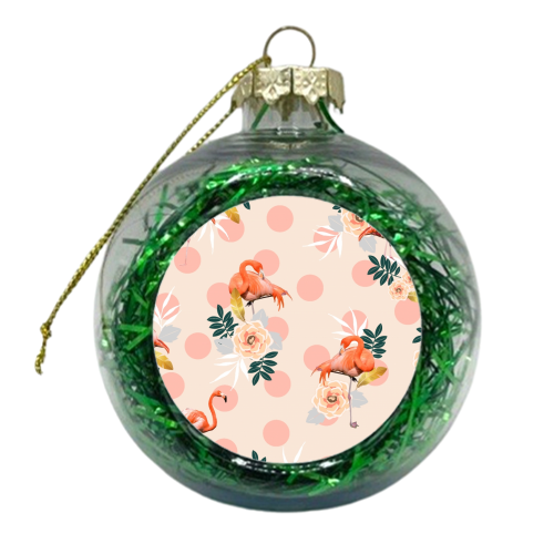 Flamingo Jazz - xmas bauble by Uma Prabhakar Gokhale