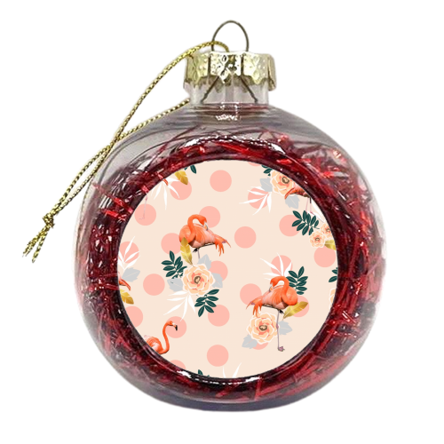 Flamingo Jazz - xmas bauble by Uma Prabhakar Gokhale