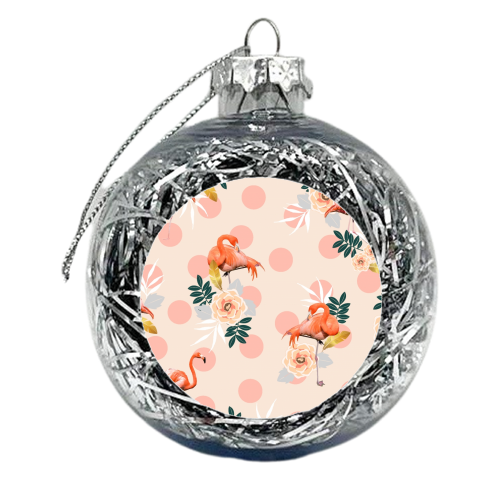 Flamingo Jazz - xmas bauble by Uma Prabhakar Gokhale