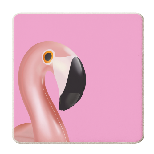FLAMINGOod Time - personalised beer coaster by Lisa Wardle