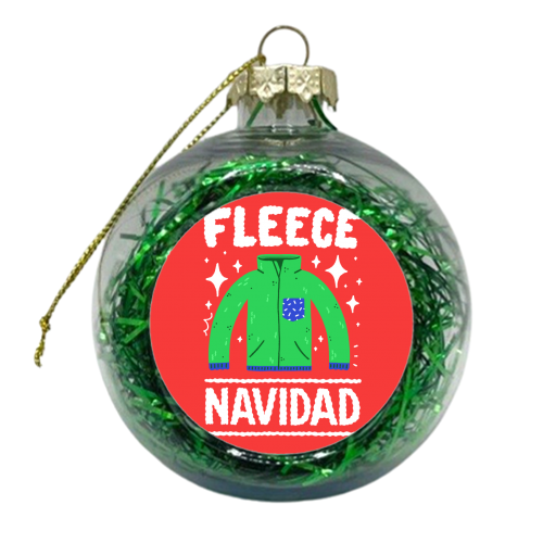 Fleece Navidad - xmas bauble by Matt Joyce