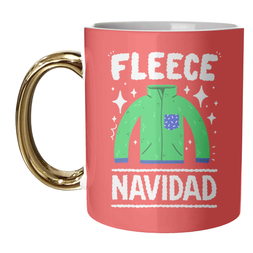 Fleece Navidad - unique mug by Matt Joyce