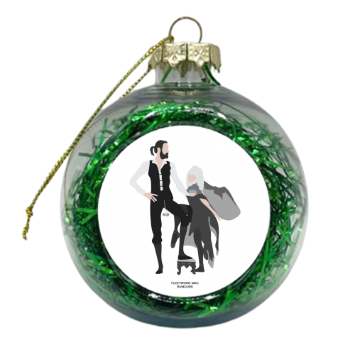 Fleetwood Mac Rumours Black And White - xmas bauble by Move Studio