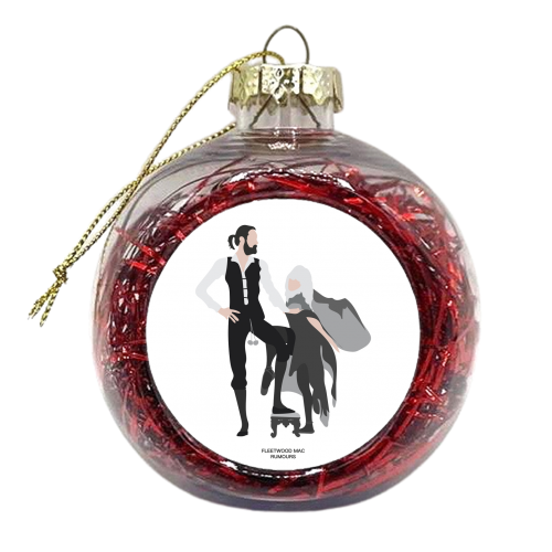 Fleetwood Mac Rumours Black And White - xmas bauble by Move Studio