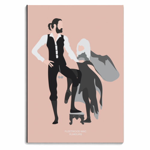 Fleetwood Mac Rumours Pink - personalised A4, A5, A6 notebook by Move Studio