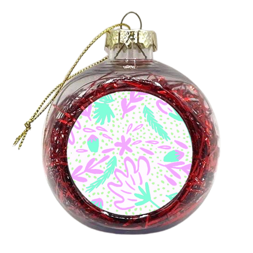 Flora - xmas bauble by Aisling Crosland