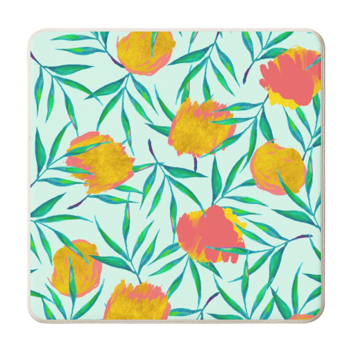 Floraison - personalised beer coaster by Uma Prabhakar Gokhale