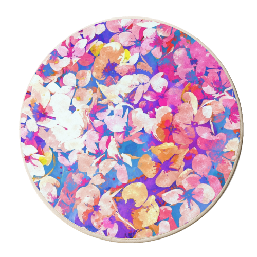 Floral Abundance - personalised beer coaster by Uma Prabhakar Gokhale