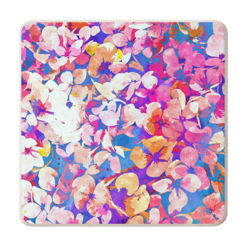 Floral Abundance - personalised beer coaster by Uma Prabhakar Gokhale