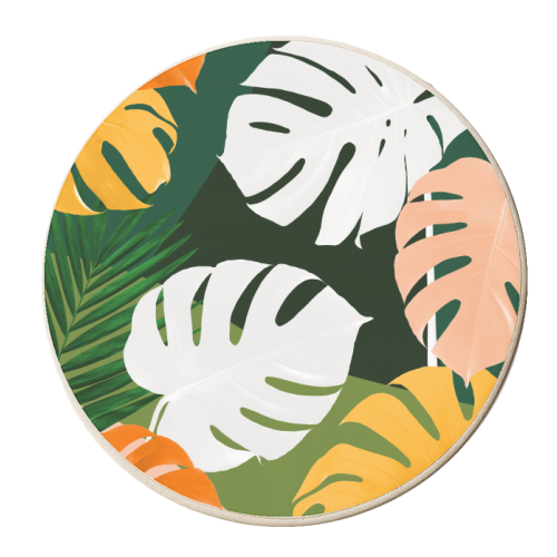 Floral and colorful - personalised beer coaster by Vitor Costa