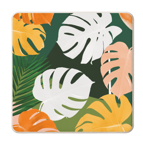 Floral and colorful - personalised beer coaster by Vitor Costa