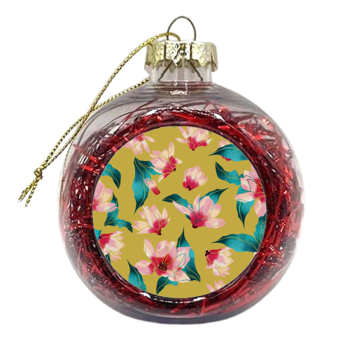 Floral Aura - xmas bauble by Uma Prabhakar Gokhale