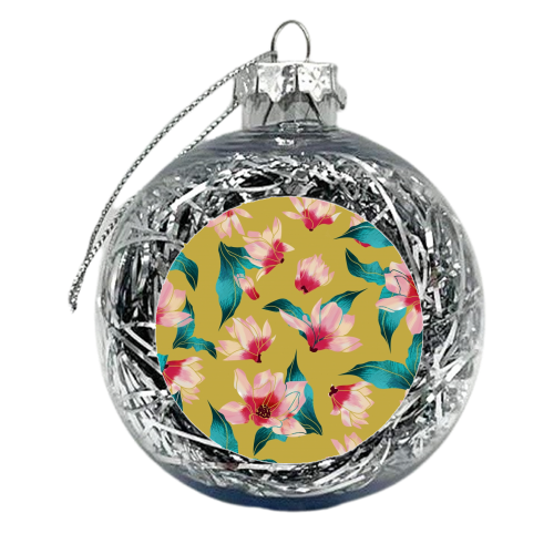 Floral Aura - xmas bauble by Uma Prabhakar Gokhale