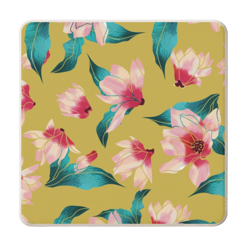 Floral Aura - personalised beer coaster by Uma Prabhakar Gokhale