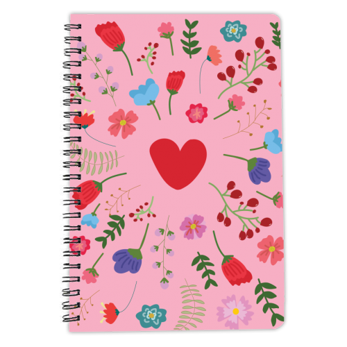Floral Beauty - personalised A4, A5, A6 notebook by Laura Lonsdale