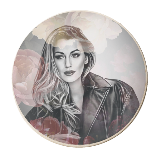 Floral Blake - personalised beer coaster by DOLLY WOLFE