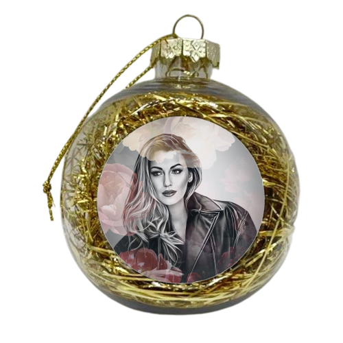 Floral Blake - xmas bauble by DOLLY WOLFE