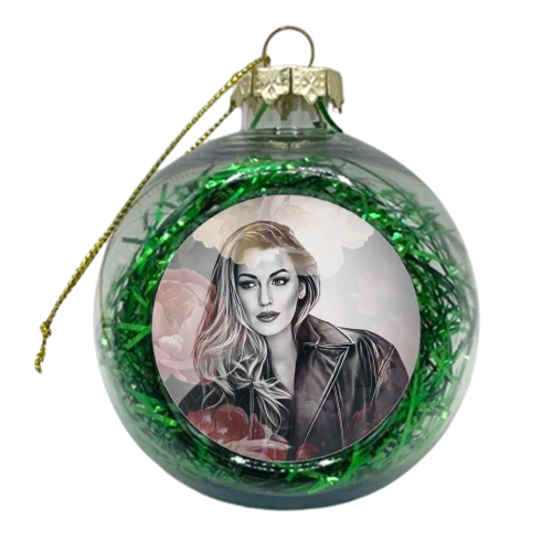 Floral Blake - xmas bauble by DOLLY WOLFE