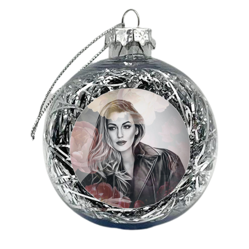 Floral Blake - xmas bauble by DOLLY WOLFE
