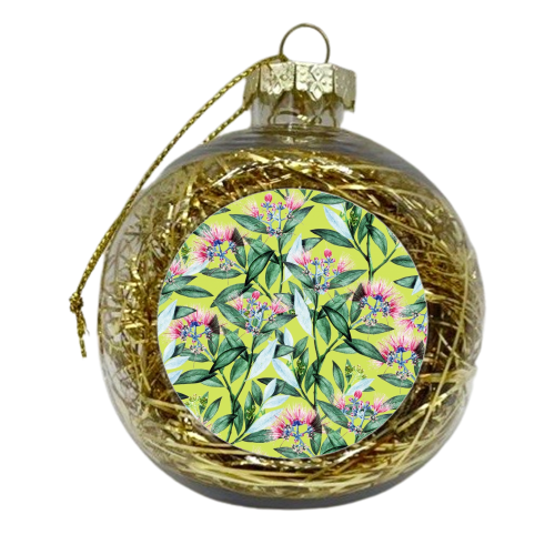 Floral Cure - xmas bauble by Uma Prabhakar Gokhale