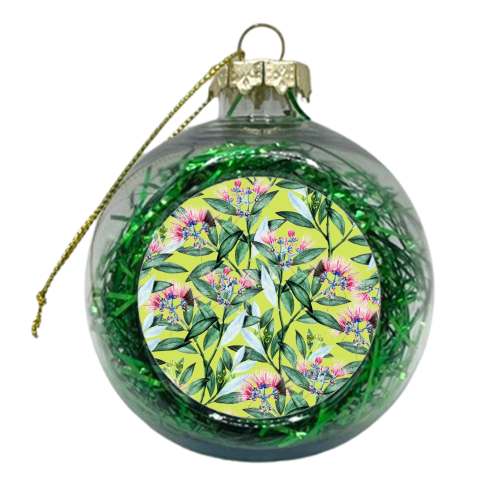 Floral Cure - xmas bauble by Uma Prabhakar Gokhale