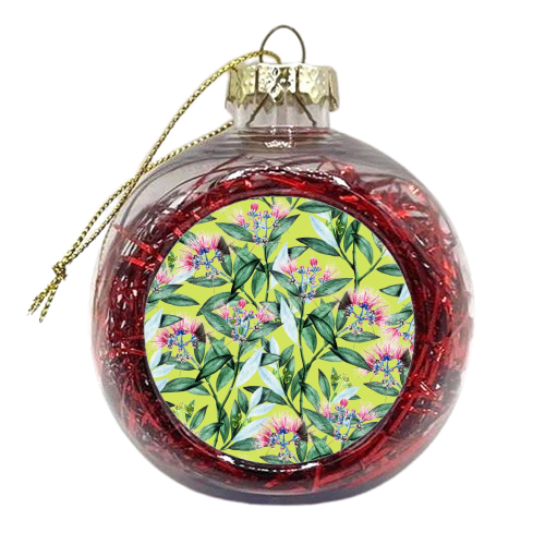 Floral Cure - xmas bauble by Uma Prabhakar Gokhale