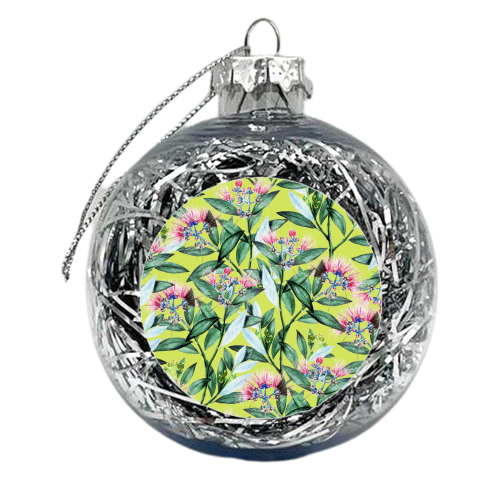 Floral Cure - xmas bauble by Uma Prabhakar Gokhale