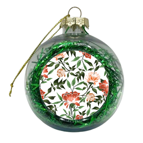 Floral Feels - xmas bauble by Uma Prabhakar Gokhale