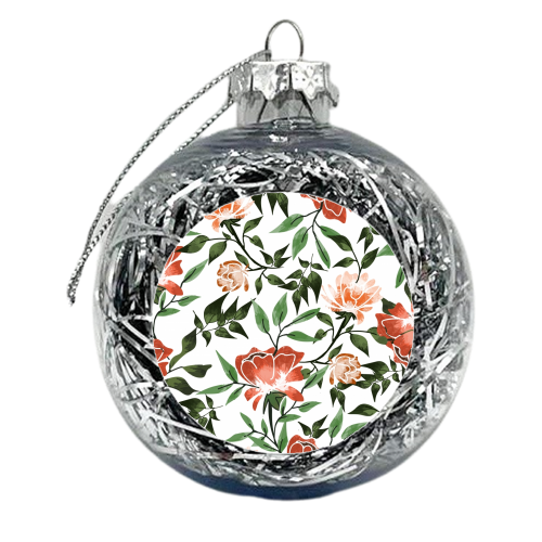 Floral Feels - xmas bauble by Uma Prabhakar Gokhale