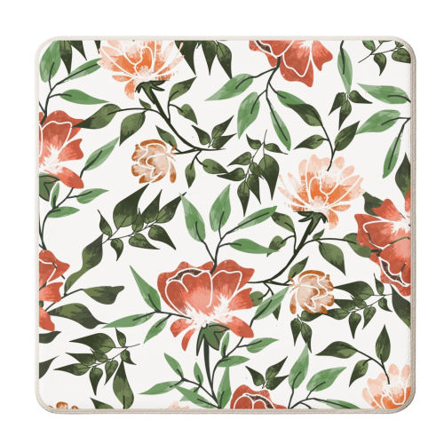 Floral Feels - personalised beer coaster by Uma Prabhakar Gokhale