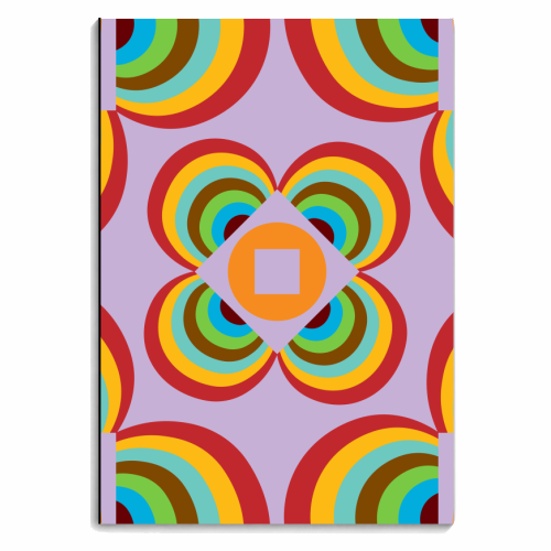 Floral Geo Tile no.1 - personalised A4, A5, A6 notebook by Susan Marie Williams