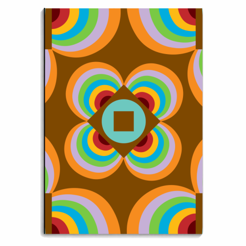 Floral Geo Tile no.2 - personalised A4, A5, A6 notebook by Susan Marie Williams