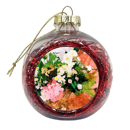 Floral Gift || - xmas bauble by Uma Prabhakar Gokhale