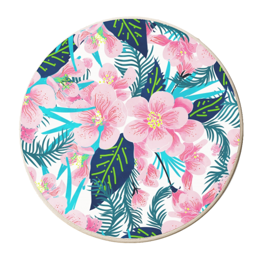 Floral Gift - personalised beer coaster by Uma Prabhakar Gokhale