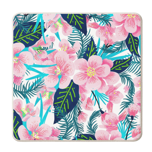 Floral Gift - personalised beer coaster by Uma Prabhakar Gokhale