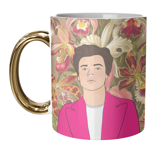 Floral Harry - unique mug by Eloise