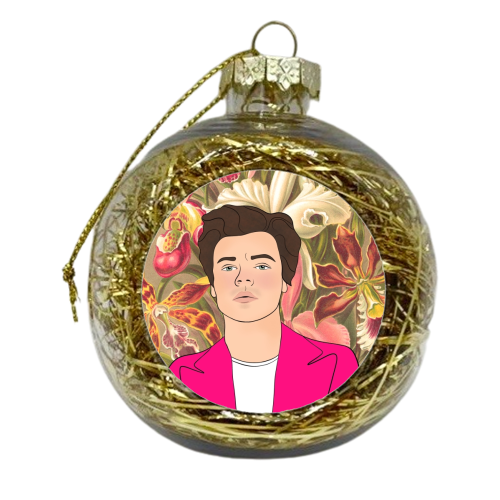 Floral Harry - xmas bauble by Eloise