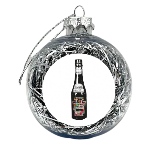 Floral Ketchup - xmas bauble by The 13 Prints