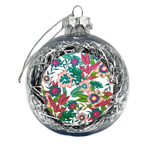 Floral Mood - xmas bauble by Uma Prabhakar Gokhale