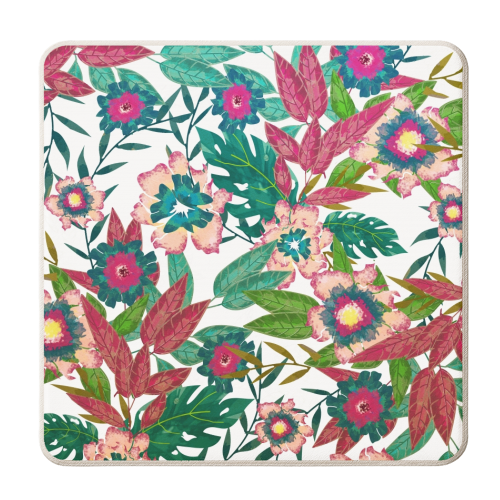 Floral Mood - personalised beer coaster by Uma Prabhakar Gokhale