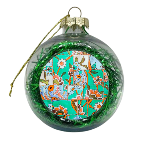 Floral Morocco - xmas bauble by Uma Prabhakar Gokhale