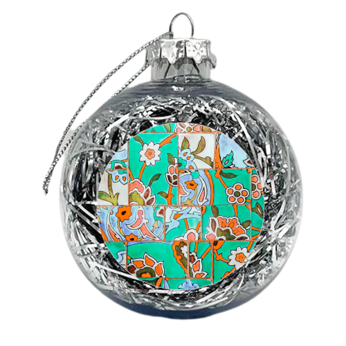 Floral Morocco - xmas bauble by Uma Prabhakar Gokhale