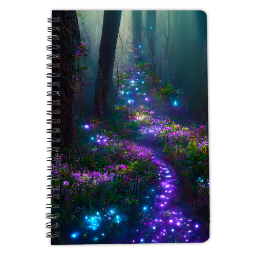 floral pathway - personalised A4, A5, A6 notebook by haris kavalla