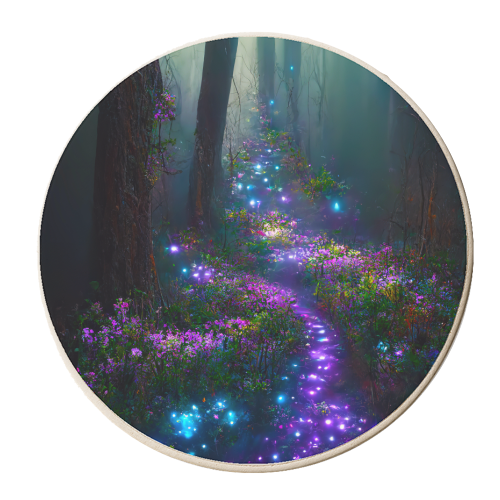 floral pathway - personalised beer coaster by haris kavalla