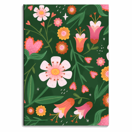 Floral pattern - personalised A4, A5, A6 notebook by Katie Brookes