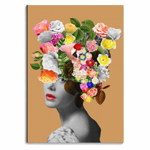 Floral portrait - personalised A4, A5, A6 notebook by Frida Floral Studio
