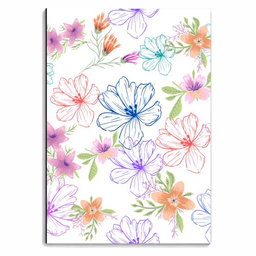 Floral Print - personalised A4, A5, A6 notebook by Riad Mannan
