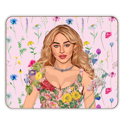 Floral Sabrina - designer placemat by DOLLY WOLFE