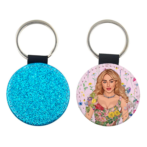 Floral Sabrina - keyring by DOLLY WOLFE